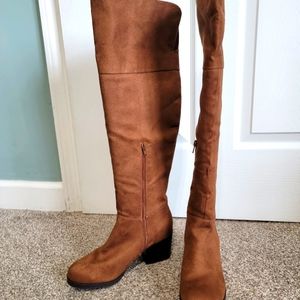Tall Over the Knee Faux Suede Boots Size 8